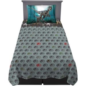 imageFranco Squishmallows Bedding Super Soft Microfiber Sheet Set4 pcs FullJurassic World Dominion