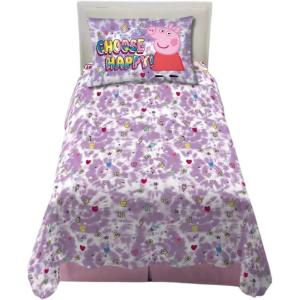 imageFranco Squishmallows Bedding Super Soft Microfiber Sheet Set4 pcs FullPeppa Pig Tie Dye