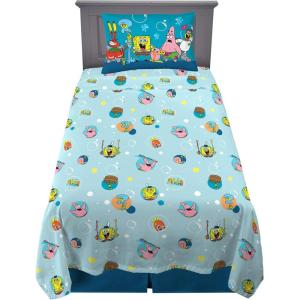 imageFranco Squishmallows Bedding Super Soft Microfiber Sheet Set4 pcs FullSpongebob Squarepants