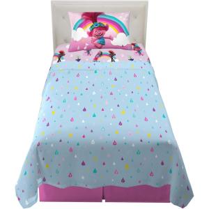 imageFranco Squishmallows Bedding Super Soft Microfiber Sheet Set4 pcs FullTrolls World Tour