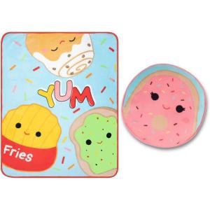 imageFranco Squishmallows Bedding Super Soft Plush Decorative Pillow and Throw Set 40 in x 50 in Official Squishmallows ProductSquishmallows
