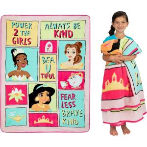 imageFranco Squishmallows Bedding Super Soft Plush Throw Blanket 62 in x 90 in TwinDisney Princess