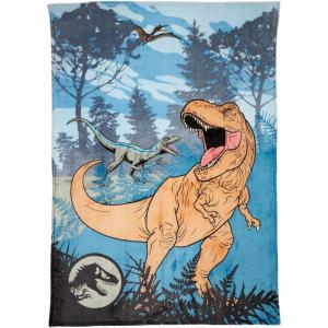 imageFranco Squishmallows Bedding Super Soft Plush Throw Blanket 62 in x 90 in TwinJurassic World  Dino Valley