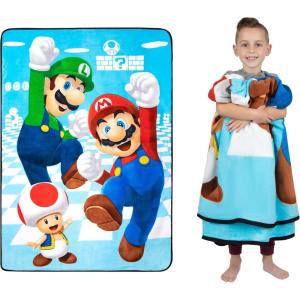 imageFranco Squishmallows Bedding Super Soft Plush Throw Blanket 62 in x 90 in TwinMario