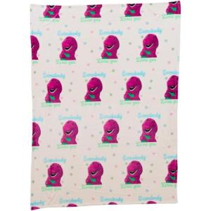 imageFranco Squishmallows Cam Bedding Super Soft Micro Raschel Throw 46 in x 60 in Official Squishmallows ProductBarney