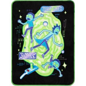 imageFranco Squishmallows Cam Bedding Super Soft Micro Raschel Throw 46 in x 60 in Official Squishmallows ProductRick and Morty