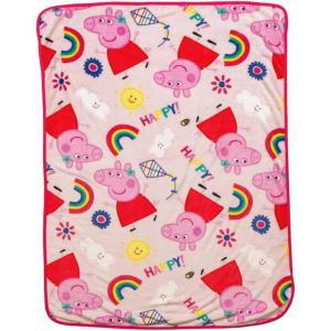 imageFranco Squishmallows Kids Bedding Super Soft Silk Touch Throw 40 in x 50 in Officially Licensed ProductPeppa Pig