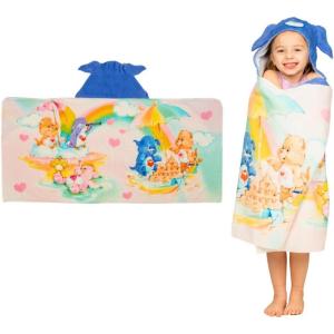 imageSquishmallows Kids Super Soft BathPoolBeach Soft Cotton Terry Hooded Towel Wrap 24 in x 50 in Officially Licensed Product By FrancoCare Bears Retro
