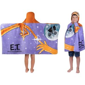 imageSquishmallows Kids Super Soft BathPoolBeach Soft Cotton Terry Hooded Towel Wrap 24 in x 50 in Officially Licensed Product By FrancoEt the Extra Terrestrial