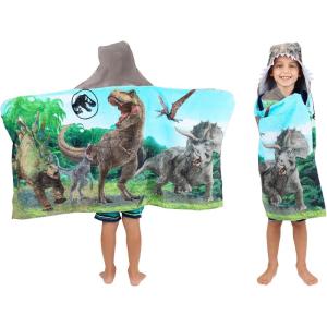 imageSquishmallows Kids Super Soft BathPoolBeach Soft Cotton Terry Hooded Towel Wrap 24 in x 50 in Officially Licensed Product By FrancoJurassic World