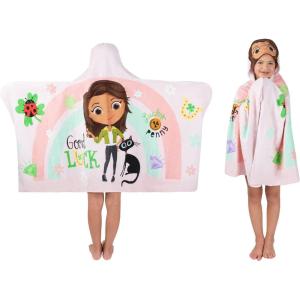 imageSquishmallows Kids Super Soft BathPoolBeach Soft Cotton Terry Hooded Towel Wrap 24 in x 50 in Officially Licensed Product By FrancoLuck