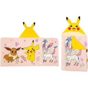 imageSquishmallows Kids Super Soft BathPoolBeach Soft Cotton Terry Hooded Towel Wrap 24 in x 50 in Officially Licensed Product By FrancoPink  Pokemon Girl
