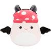 imageSquishmallows Original 5Inch Halloween 4Pack  Gabin Pumpkin Axolotl Fitzy Goblin Holding Latte Malcolm Bat Mushroom Ms K Purple Clown  Official Jazwares Plush Little