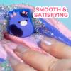 imageOriginal Squishmallows Ingrid The Cow Premium Cloud Slime BlueberryScented 8 oz Storage Container with Figurine Topper Rubber Charm Goodie Bags Stuffers Kids Party Favors Sensory Toys