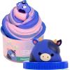 imageOriginal Squishmallows Ingrid The Cow Premium Cloud Slime BlueberryScented 8 oz Storage Container with Figurine Topper Rubber Charm Goodie Bags Stuffers Kids Party Favors Sensory Toys