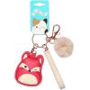 imageSquishmallows Fifi The Fox ampamp Puff Pom Keychain With Wristlet Strap