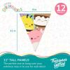 imageTreasures Gifted Officially Licensed Squishmallows Party Supplies Set of 2 Pennant Banners  2 Prestrung Triangle Pennant Banners  Squishmallows Birthday Decorations