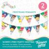 imageTreasures Gifted Officially Licensed Squishmallows Party Supplies Set of 3 Prestrung Banners  1 Birthday Banner ampamp 2 Triangle Pennants  Squishmallows Birthday Decorations