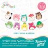 imageTreasures Gifted Officially Licensed Squishmallows Party Supplies Set of 3 Prestrung Banners  1 Birthday Banner ampamp 2 Triangle Pennants  Squishmallows Birthday Decorations