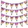 imageTreasures Gifted Officially Licensed Club Squishmallows Party Supplies Set of 2 Pennant Banners  2 Prestrung Triangle Pennant Banners  Squishmallows Birthday Decorations