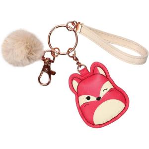 imageSquishmallows Fifi The Fox ampamp Puff Pom Keychain With Wristlet Strap