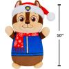 imageSquishmallows Original Paw Patrol 10in Holiday Chase HugMees  Ultrasoft Official Jazwares Plush MediumSizedChase