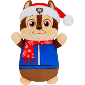 imageSquishmallows Original Paw Patrol 10in Holiday Chase HugMees  Ultrasoft Official Jazwares Plush MediumSizedChase