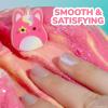 imageOriginal Squishmallows Sienna the Caticorn Premium Cloud Slime Sugar CookieScented 8 oz Storage Container with Figurine Topper Rubber Charm Goodie Bags Stuffers Kids Party Favors Sensory Toys