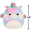 imageSquishmallows Original 14in Jaime The Rainbow TieDye Pegasus  Official Jazwares Plush Large