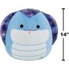 imageSquishmallows Original 14in Suzmac The Blue Cobra with Iridescent Scale Back  Official Jazwares Plush Large