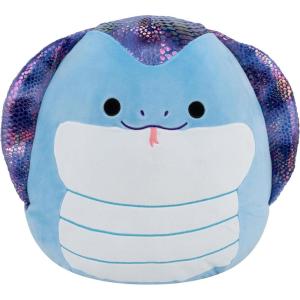 imageSquishmallows Original 14in Suzmac The Blue Cobra with Iridescent Scale Back  Official Jazwares Plush Large