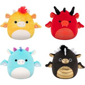imageSquishmallows Original Dragon 4Pack  Official Jazwares Plush Little Amazon Exclusive