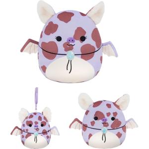 imageSquishmallows Original Jolene The Lavender Spotted Cowgirl Fruit Bat Multisize Combo Pack  Official Jazwares Plush Amazon Exclusive