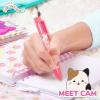 imageSquishmallows Original Multicolor Pen Novelty Pen With 6 Inks and Cam the Cat Topper Cool School Supplies Cute Pens and Stationery Gifts for Girls Back to School Stuff