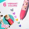 imageSquishmallows Original Multicolor Pen Novelty Pen With 6 Inks and Cam the Cat Topper Cool School Supplies Cute Pens and Stationery Gifts for Girls Back to School Stuff