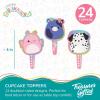 imageTreasures Gifted Officially Licensed Squishmallows Party Supplies  24 Cupcake Toppers ampamp Wrappers  Squishmallows Birthday Decorations  Birthday Cake Decorations