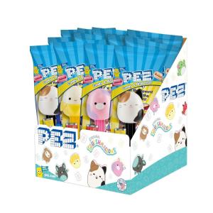 imagePEZ Candy Squishmallows Party Pack 12 Count Individually Wrapped with Refills Assorted Fruit Flavor