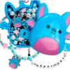 imageSquishmallows Original Boyle The Bat Bracelet Kit Makes 3 Accessories Fun Beads and Charms Bonus Keychain Friendship Jewelry Making Set Gifts for Girls Craft Kits Arts and Crafts for Kids