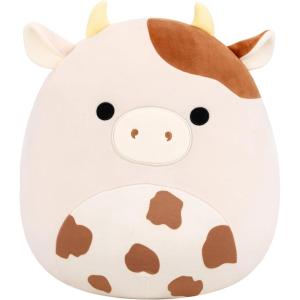 imageSquishmallows Original 14in Nightingale The Brown Cow with Spots  Official Jazwares Plush Large