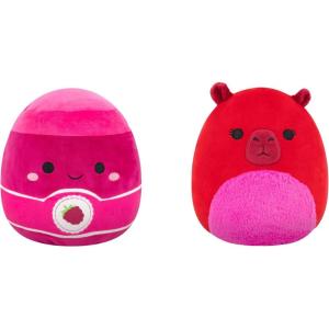 imageSquishmallows Original 8in Capybara and Jam FlipAMallows  Official Jazwares Flippable Plush LittleCapybara  Jam