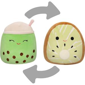 imageSquishmallows Original 8in Capybara and Jam FlipAMallows  Official Jazwares Flippable Plush LittleKiwi  Boba Drink