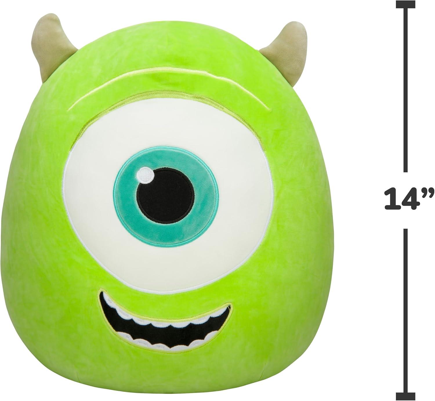 imageSquishmallows Official Kellytoy Plush 14quot Mike Wazowski  Disney Pixar Ultrasoft Stuffed Animal Plush ToyMike Wazowski
