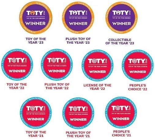 imageSquishmallows Original 14in Binoche The Purple Fawn with Plaid Antlers and Bow  Official Jazwares Plush LargePurple Fawn