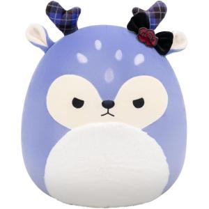 imageSquishmallows Original 14in Binoche The Purple Fawn with Plaid Antlers and Bow  Official Jazwares Plush LargePurple Fawn