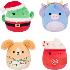 imageSquishmallows Original Holiday 4Pack  Official Jazwares Plush Little Amazon Exclusive