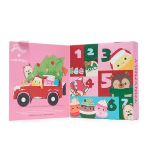 imageTONYMOLY x Squishmallows Advent Calendar 2025  7Day Limited Edition Holiday Skincare Gift Set with Hand Cream Lip Gloss Sheet Masks ampamp Collectibles