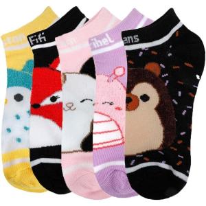 imageBioworld Squishmallows Fuzzy Characters 5Pack Ankle Socks