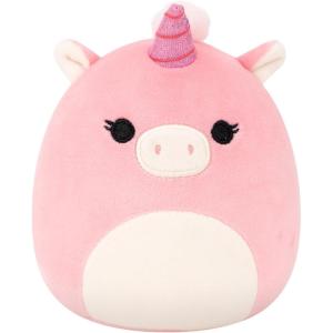 imageSquishmallows Original 5in Dagnus The Tan Highland Cow with Rainbow TieDye Belly  Official Jazwares Plush LittlePink Unicorn