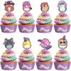 imageTreasures Gifted Officially Licensed Club Squishmallows Party Supplies  24 Cupcake Toppers ampamp Wrappers  Squishmallows Birthday Decorations  Birthday Cake Decorations
