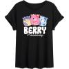 imageHybrid Apparel Squishmallows  Berry Moooody  Womens Oversized Graphic TShirtBlack